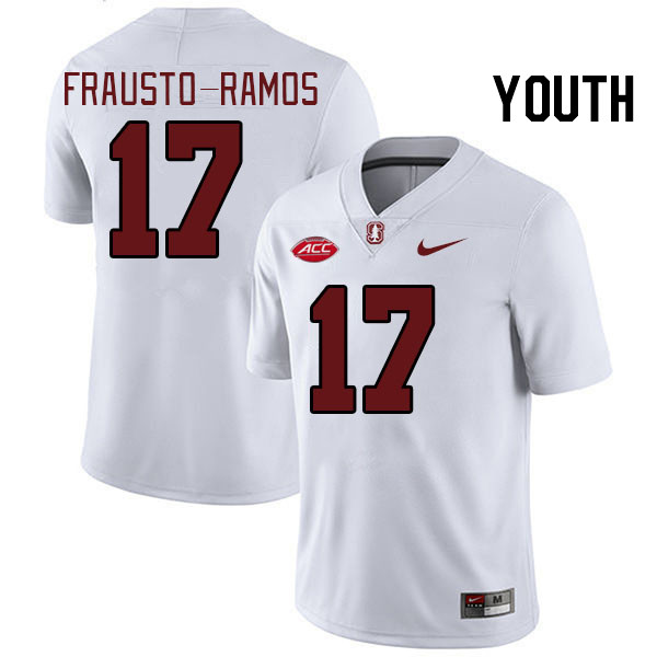 Youth #17 Jshawn Frausto-Ramos Stanford Cardinal 2024 ACC Conference College Football Jerseys Stitch